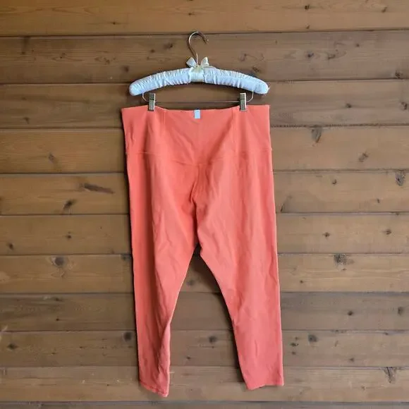 Athleta x Alicia Keys Elation Tight Ribbed Legging Jewel Orange 2X Pant Workout - Picture 4 of 6